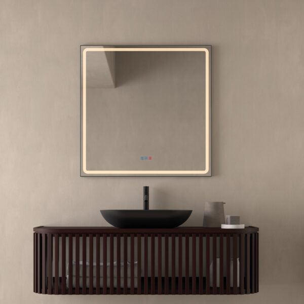 espejo led frontal