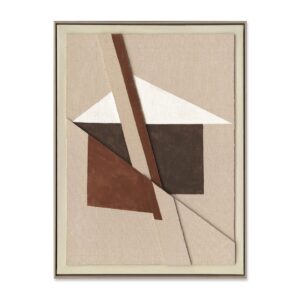 Cuadro Abstracto geométrico Brown Shapes 60x80