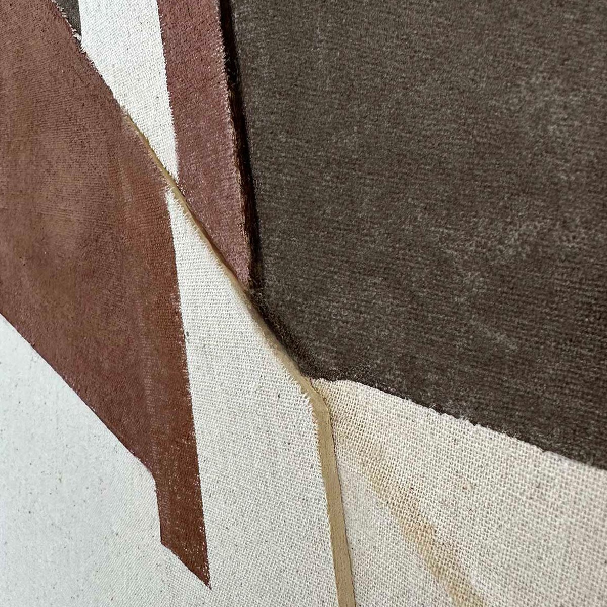 Cuadro Abstracto geométrico Brown Shapes 60x80 - Imagen 3