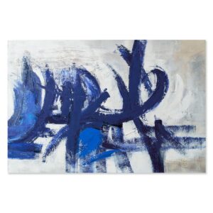 Cuadro Abstracto Moderno Blue Stroke 150x100