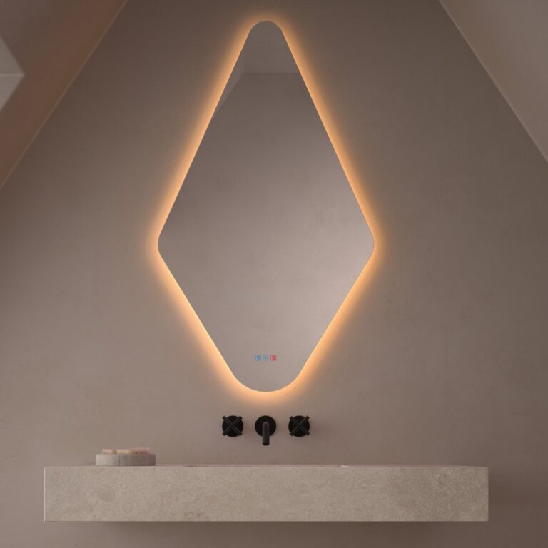 Espejos LED poligonales