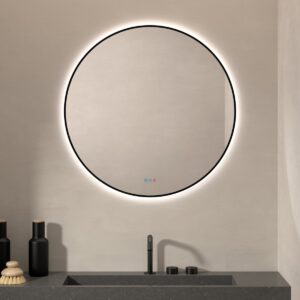 Espejo led Baeza Negro